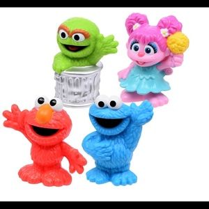 Sesame Street Cute and Collectible Figurines Set Of 4